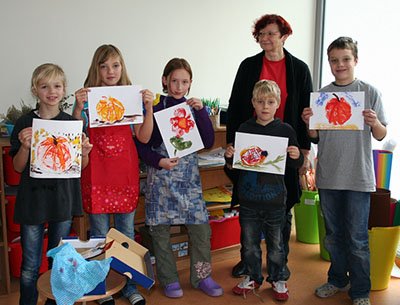 Kunstprojekt in der Montessori Schule
