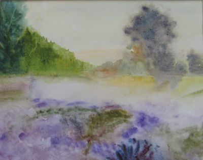 "Sonnenaufgang" 
Aquarell  50 x 70 cm mit Passepartout
